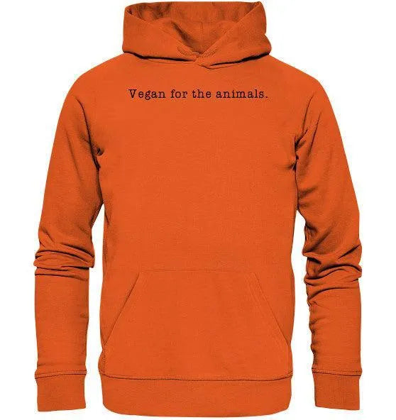 Orange Hoodie mit Kapuze und Kängurutasche, Kordelzug