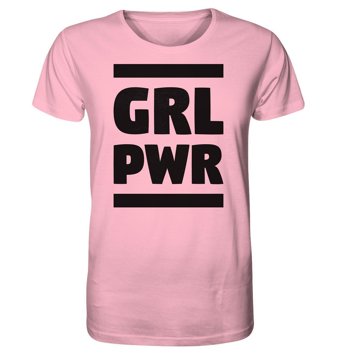 Vegan und Bio Unisex Shirt: GIRL POWER mit feministischer Botschaft, aus 100% Bio-Baumwolle, zeigt Stärke und Selbstbewusstsein. Perfekt für umweltbewusste, emanzipierte Frauen.