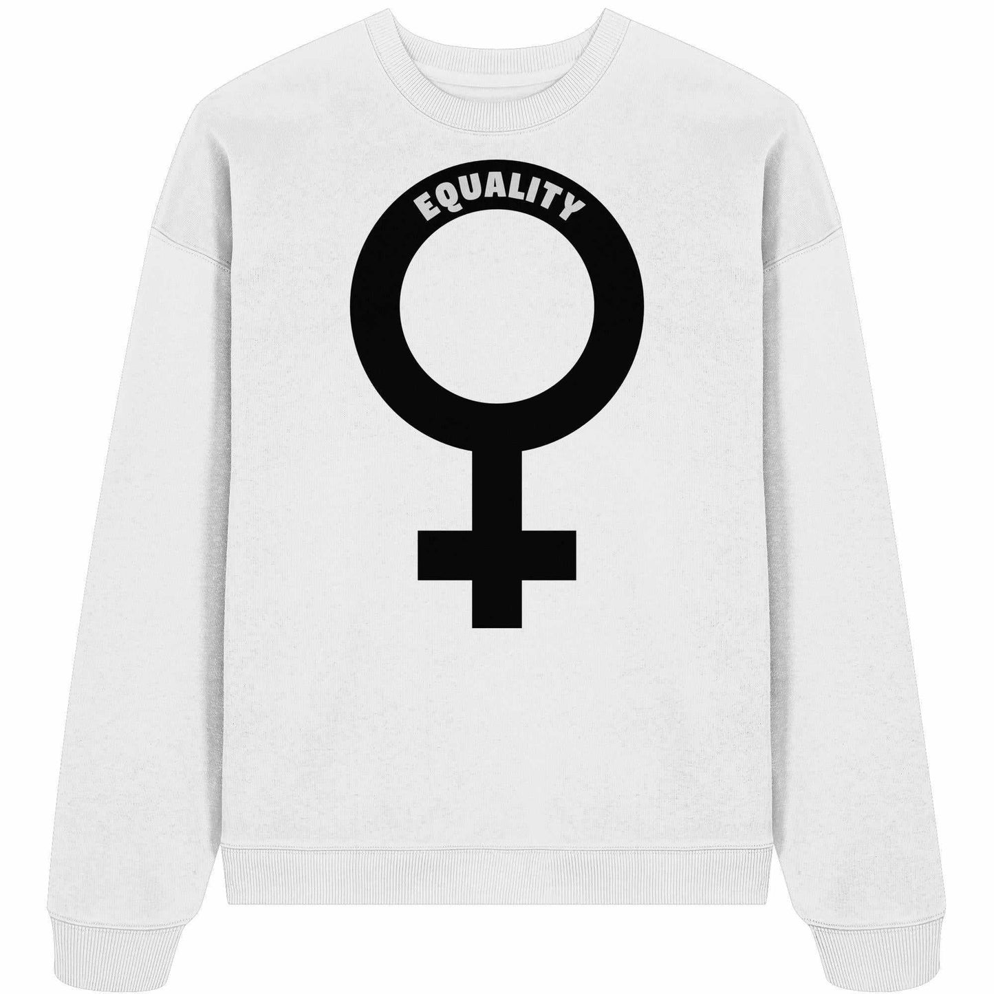 Vegan und Bio Oversized Sweatshirt mit Venussymbol, feministisches Design, 100% Bio-Baumwolle, rebellische und nachhaltige Mode von RUDE REBEL.