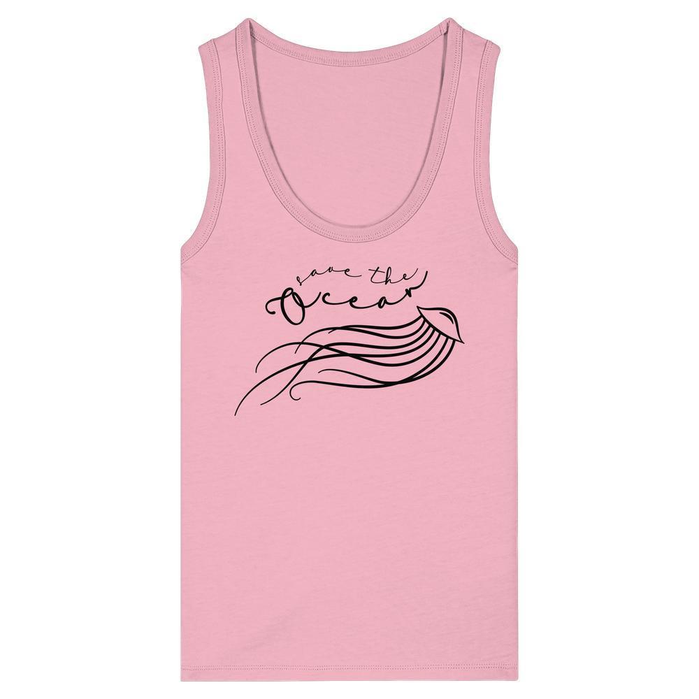 Tanktop für Damen in Rosa, mit Quallen-Print