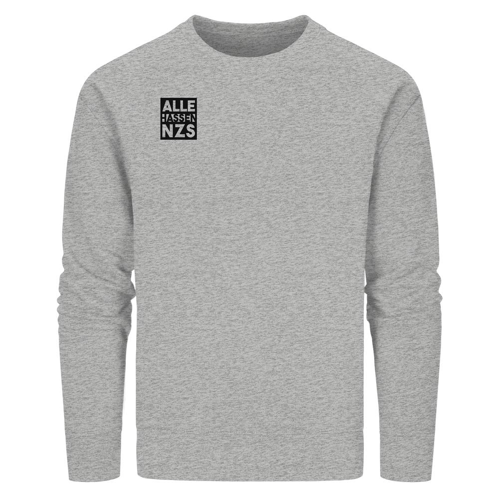 Vegan und Bio Sweatshirt: ALLE HASSEN NZS!