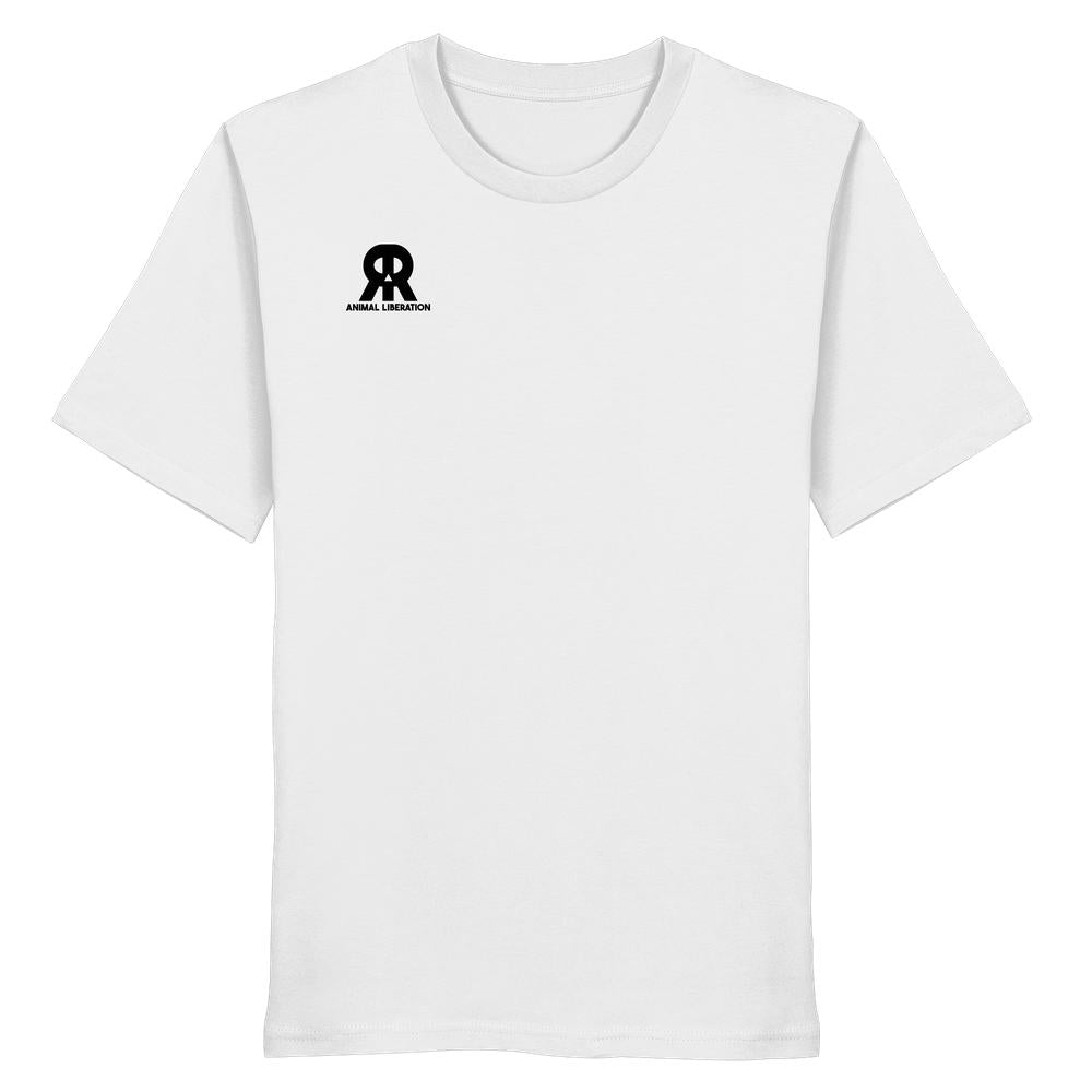 Vegan und Bio Unisex Shirt: RUDE REBEL Skull - Animal Liberation