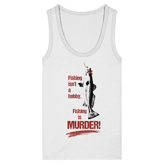 Vegan und Bio Ladies Tank Top: Animal Rights - Fishing is MURDER! / Größe M