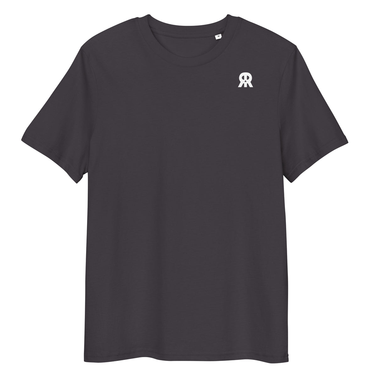 T-Shirt mit Brust-Logo, dunkles Heather Grau