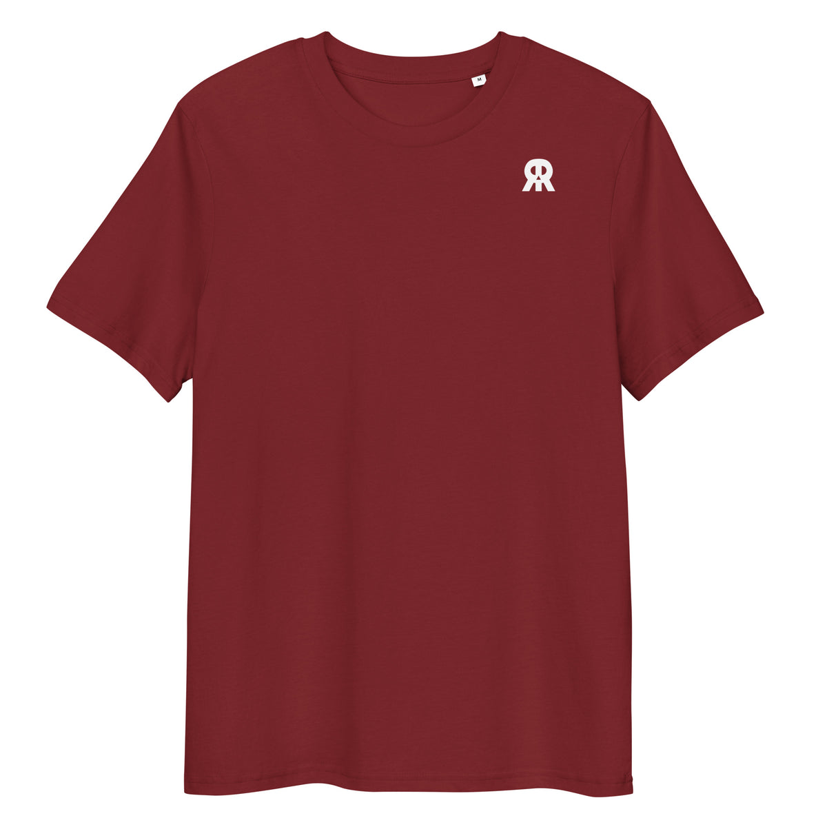 T-Shirt mit Brust-Logo, Burgunderrot