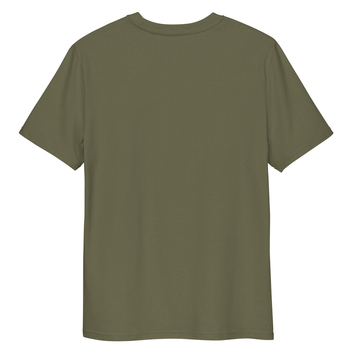 Unisex-T-Shirt, khaki, Rundhalsausschnitt, kurzärmelig, einfarbig ohne Aufdruck