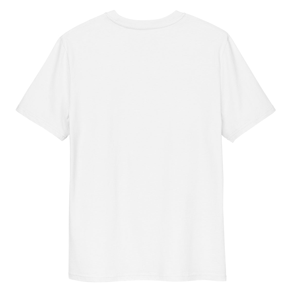 Unisex-T-Shirt in Weiß, einfarbig ohne sichtbaren Frontdruck