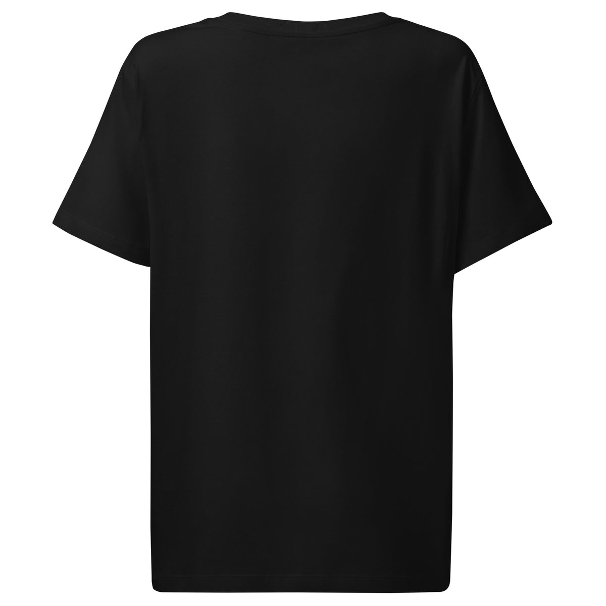 Damen-T-Shirt, Schwarz, einfarbig ohne sichtbaren Frontprint