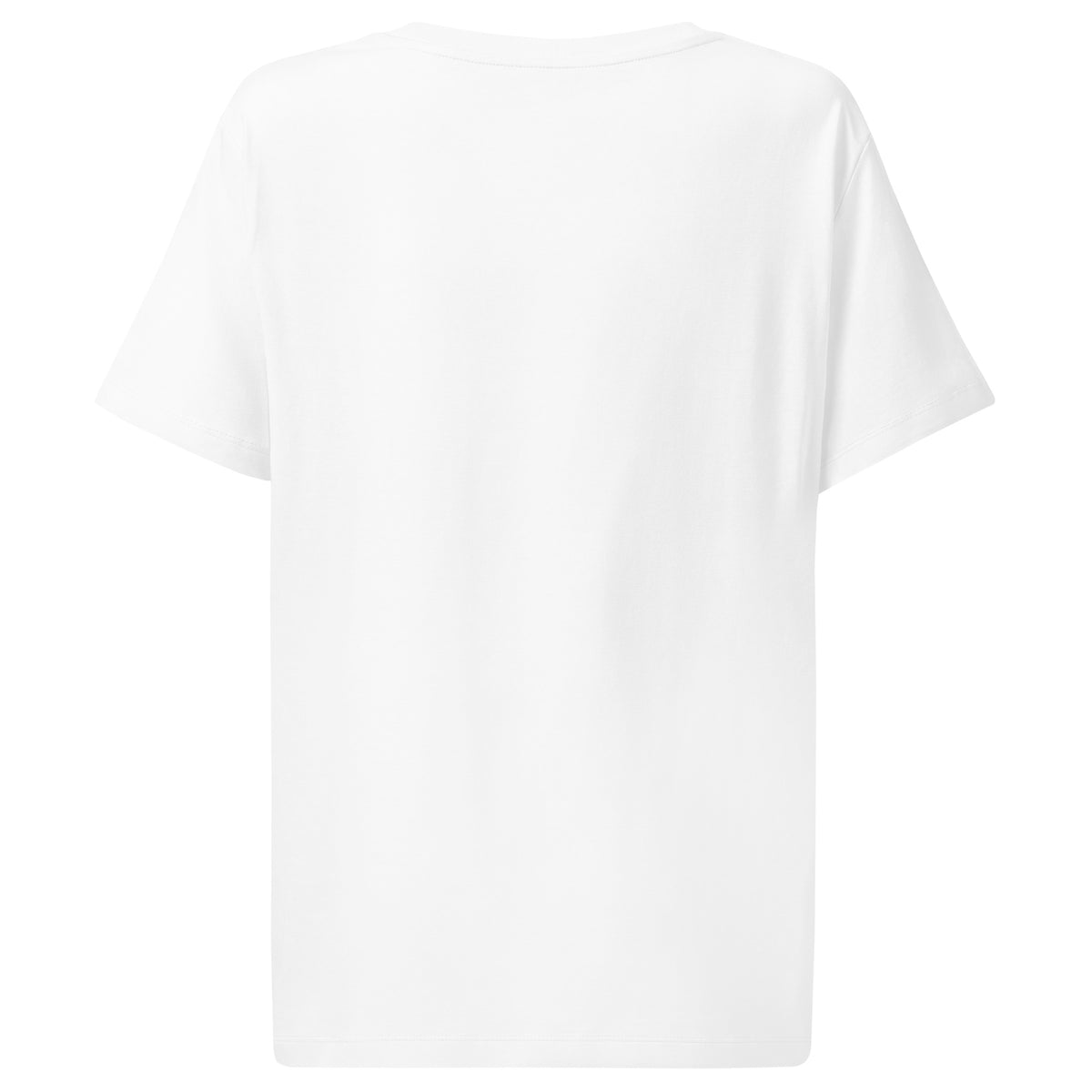 Damen-T-Shirt, weiß, Rückansicht ohne sichtbaren Aufdruck